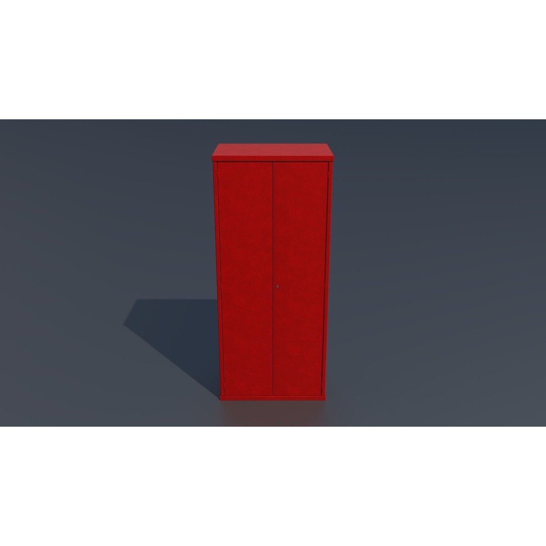 Workshop Closet and Bench 3D Model – PBR Industrial Assets, Blender - View 22