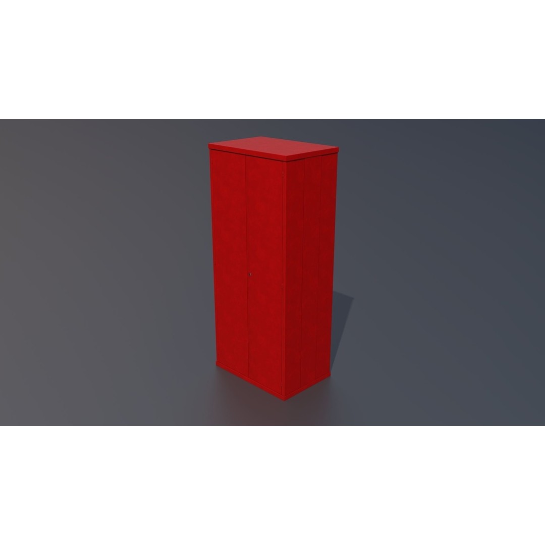 Workshop Closet and Bench 3D Model – PBR Industrial Assets, Blender - View 23