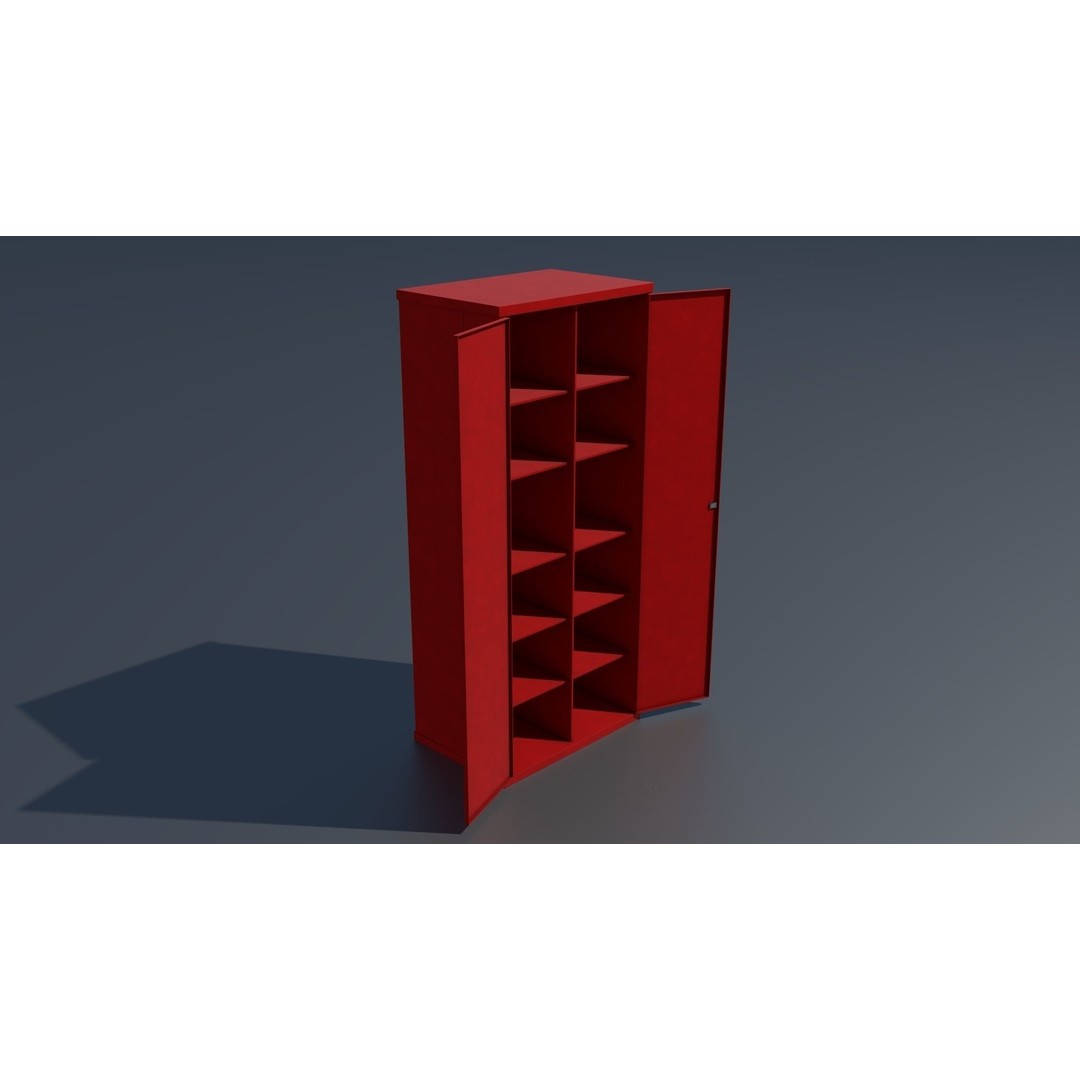 Workshop Closet and Bench 3D Model – PBR Industrial Assets, Blender - View 26