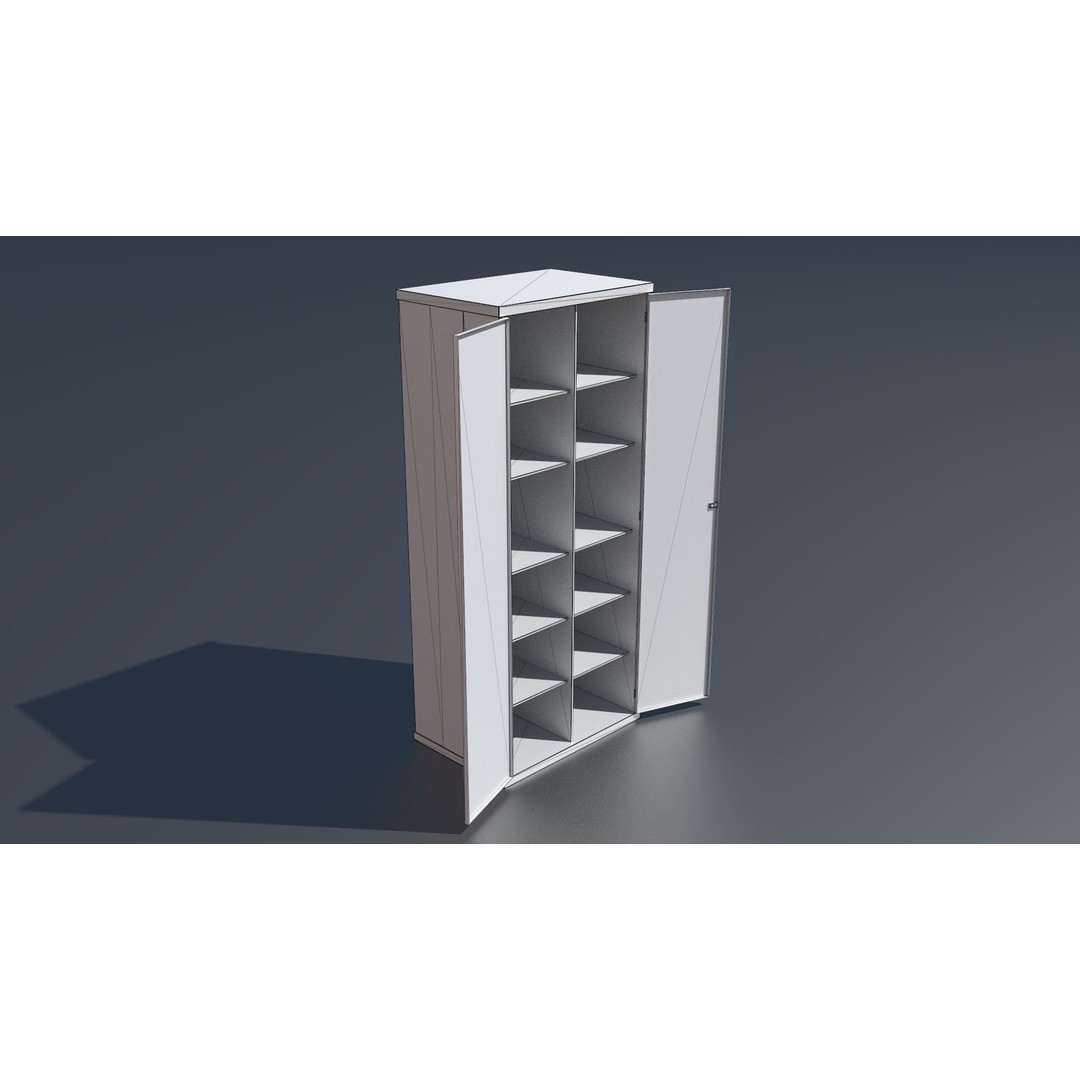 Workshop Closet and Bench 3D Model – PBR Industrial Assets, Blender - View 27