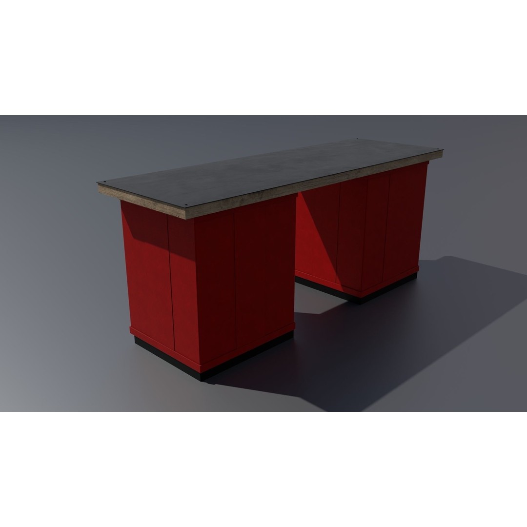 Workshop Closet and Bench 3D Model – PBR Industrial Assets, Blender - View 37