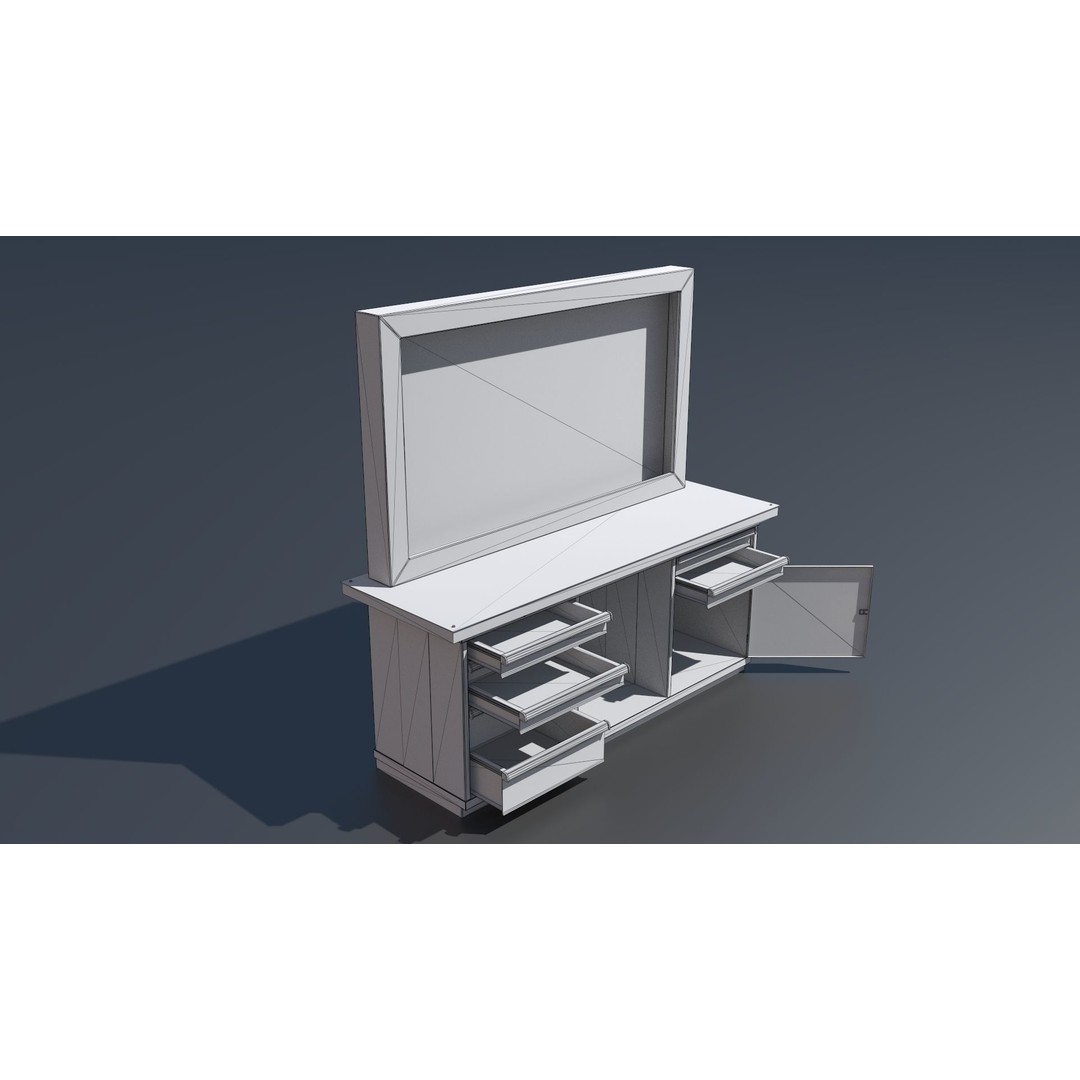 Workshop Closet and Bench 3D Model – PBR Industrial Assets, Blender - View 55