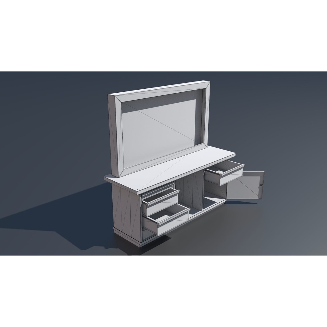 Workshop Closet and Bench 3D Model – PBR Industrial Assets, Blender - View 57
