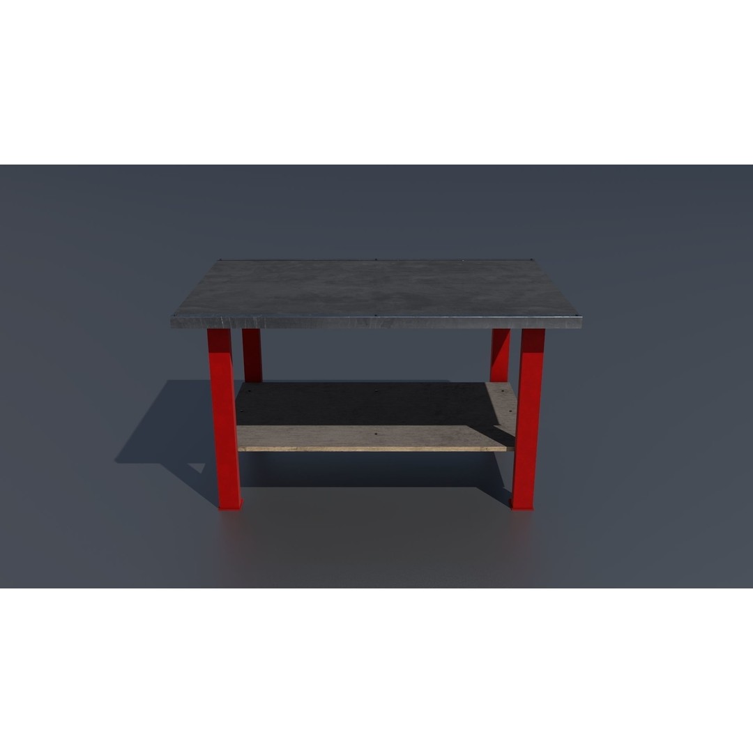 Workshop Closet and Bench 3D Model – PBR Industrial Assets, Blender - View 61