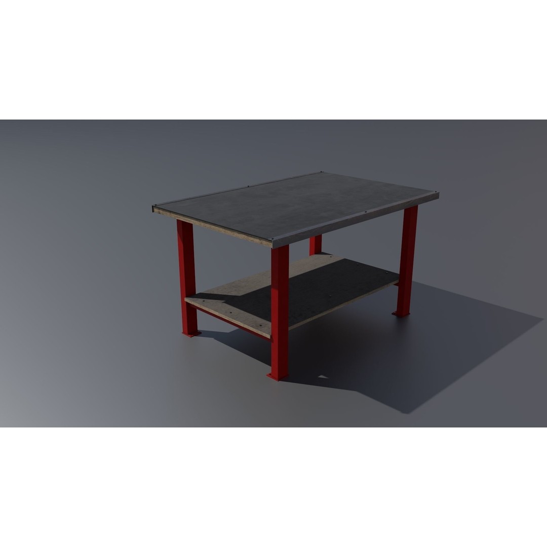 Workshop Closet and Bench 3D Model – PBR Industrial Assets, Blender - View 63
