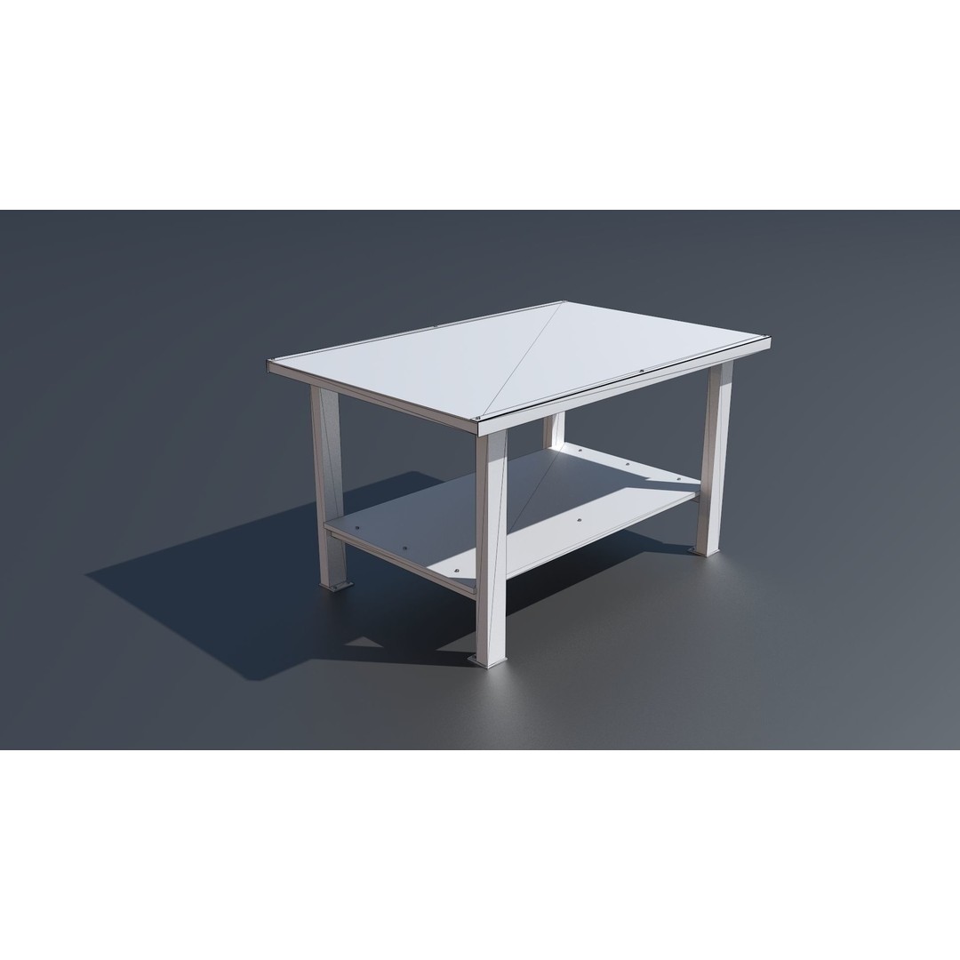 Workshop Closet and Bench 3D Model – PBR Industrial Assets, Blender - View 64