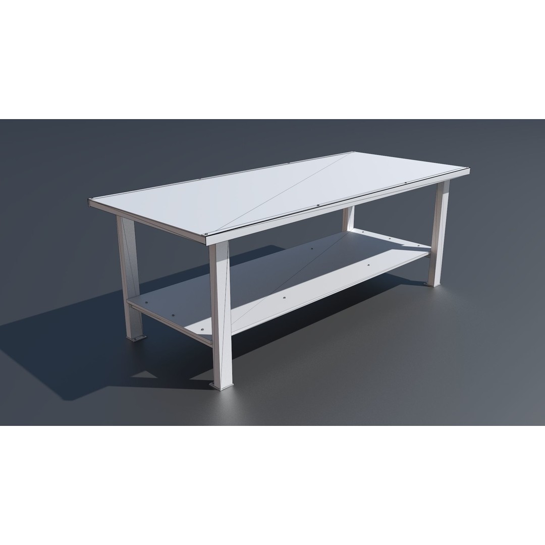 Workshop Closet and Bench 3D Model – PBR Industrial Assets, Blender - View 69