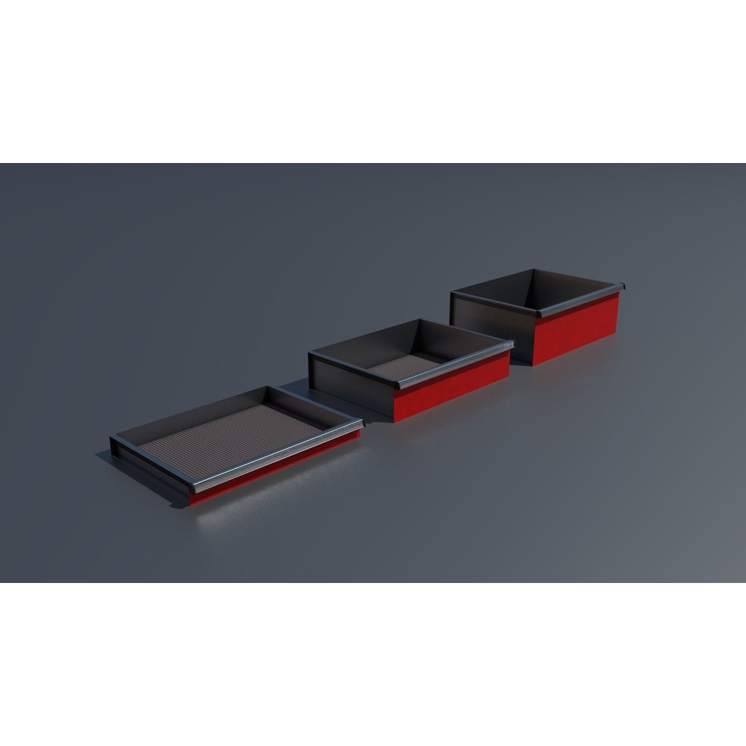 Workshop Closet and Bench 3D Model – PBR Industrial Assets, Blender - View 75