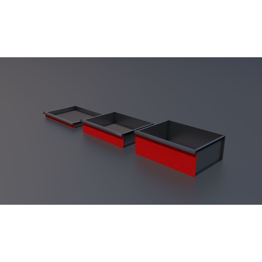 Workshop Closet and Bench 3D Model – PBR Industrial Assets, Blender - View 77