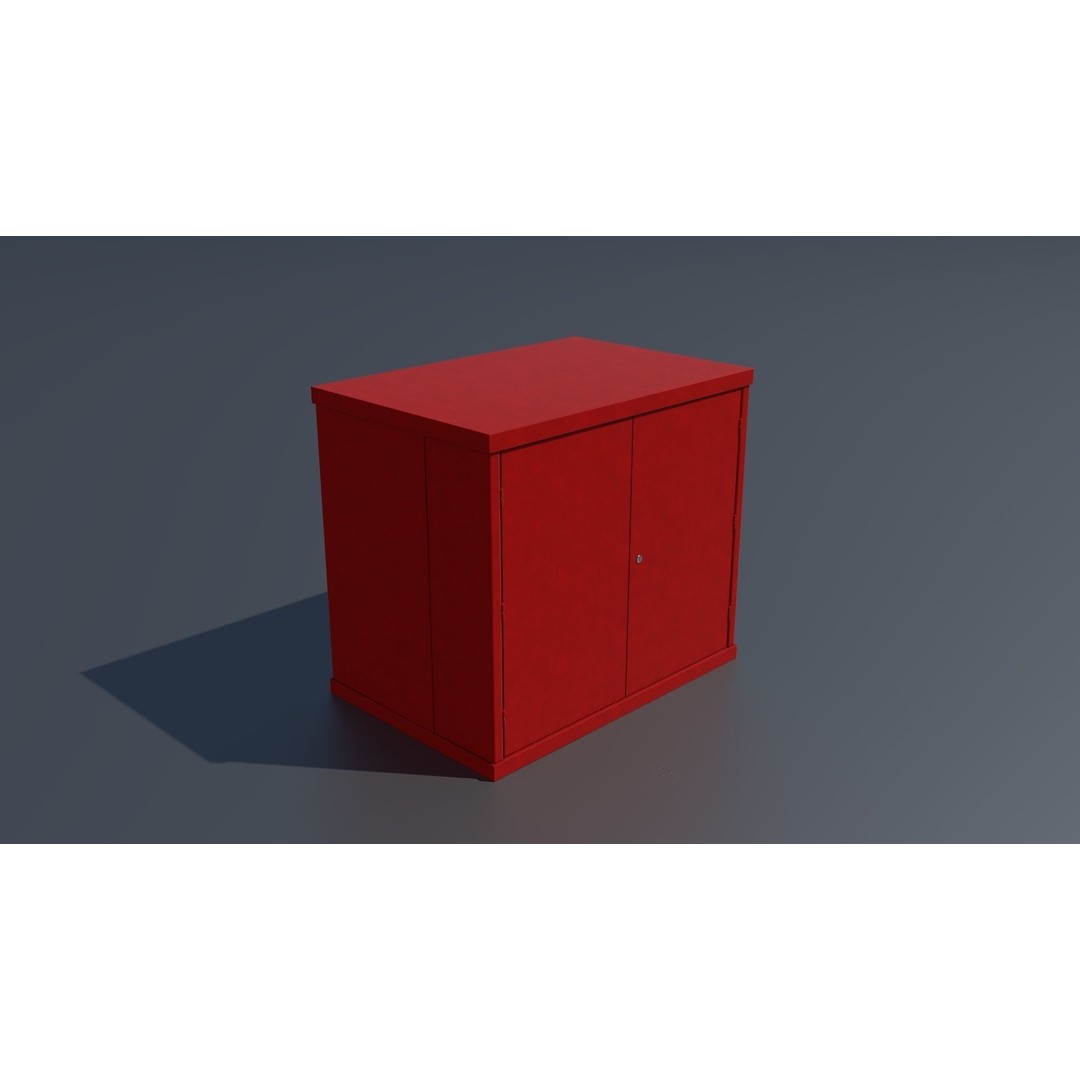 Workshop Closet and Bench 3D Model – PBR Industrial Assets, Blender - View 80