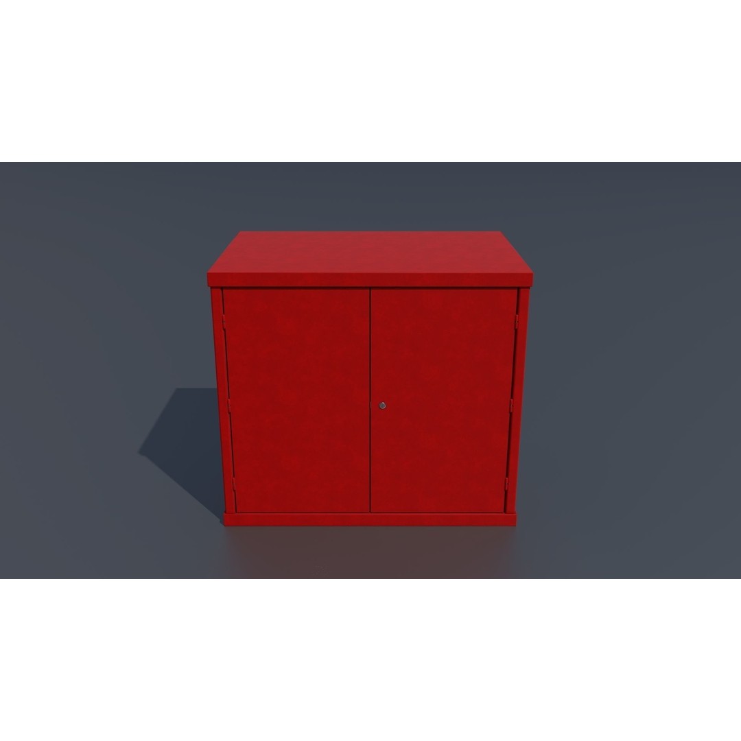 Workshop Closet and Bench 3D Model – PBR Industrial Assets, Blender - View 81