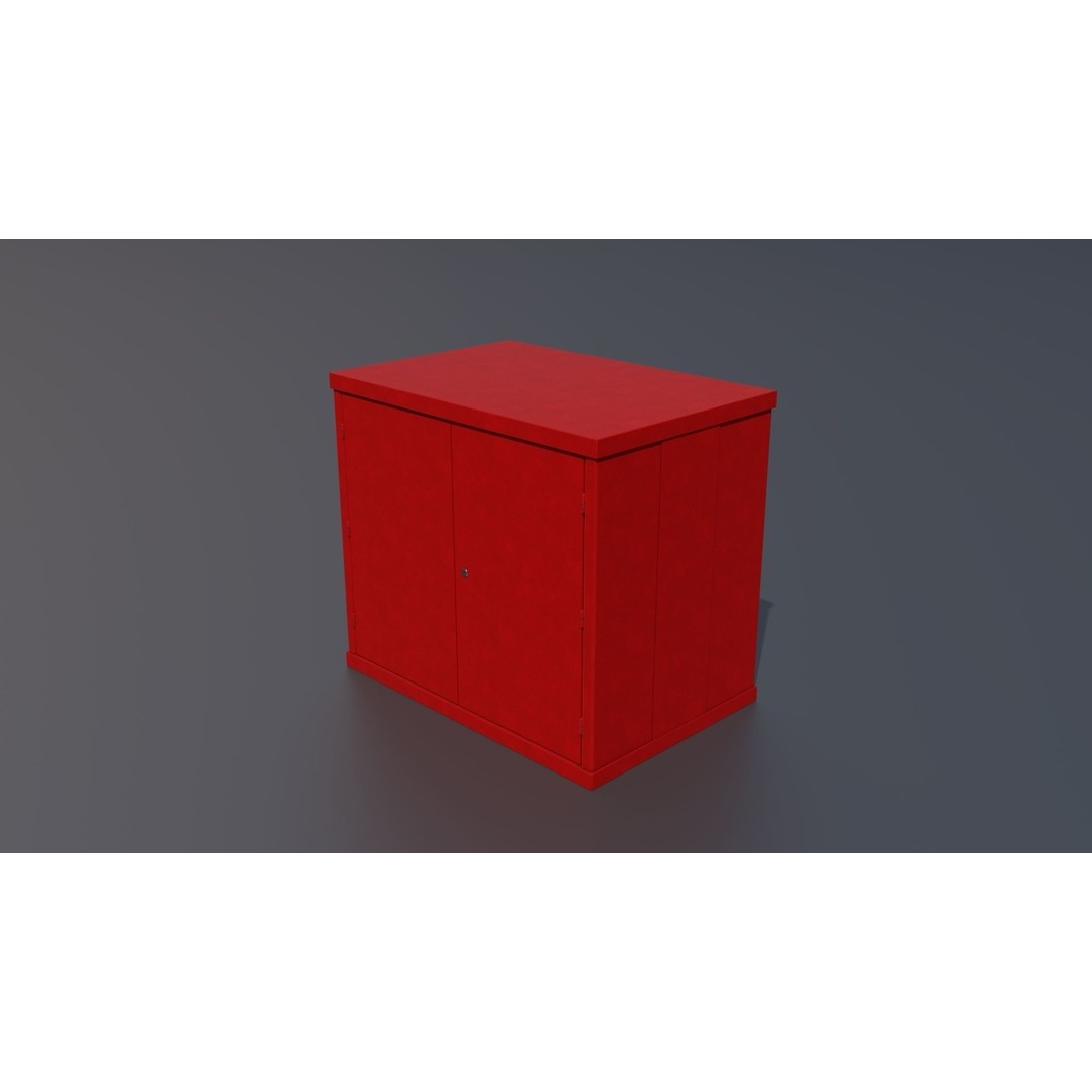 Workshop Closet and Bench 3D Model – PBR Industrial Assets, Blender - View 82