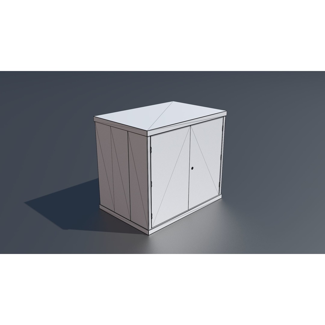 Workshop Closet and Bench 3D Model – PBR Industrial Assets, Blender - View 84