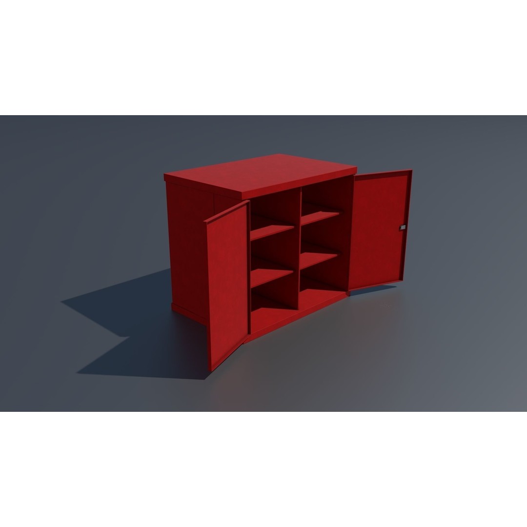 Workshop Closet and Bench 3D Model – PBR Industrial Assets, Blender - View 85