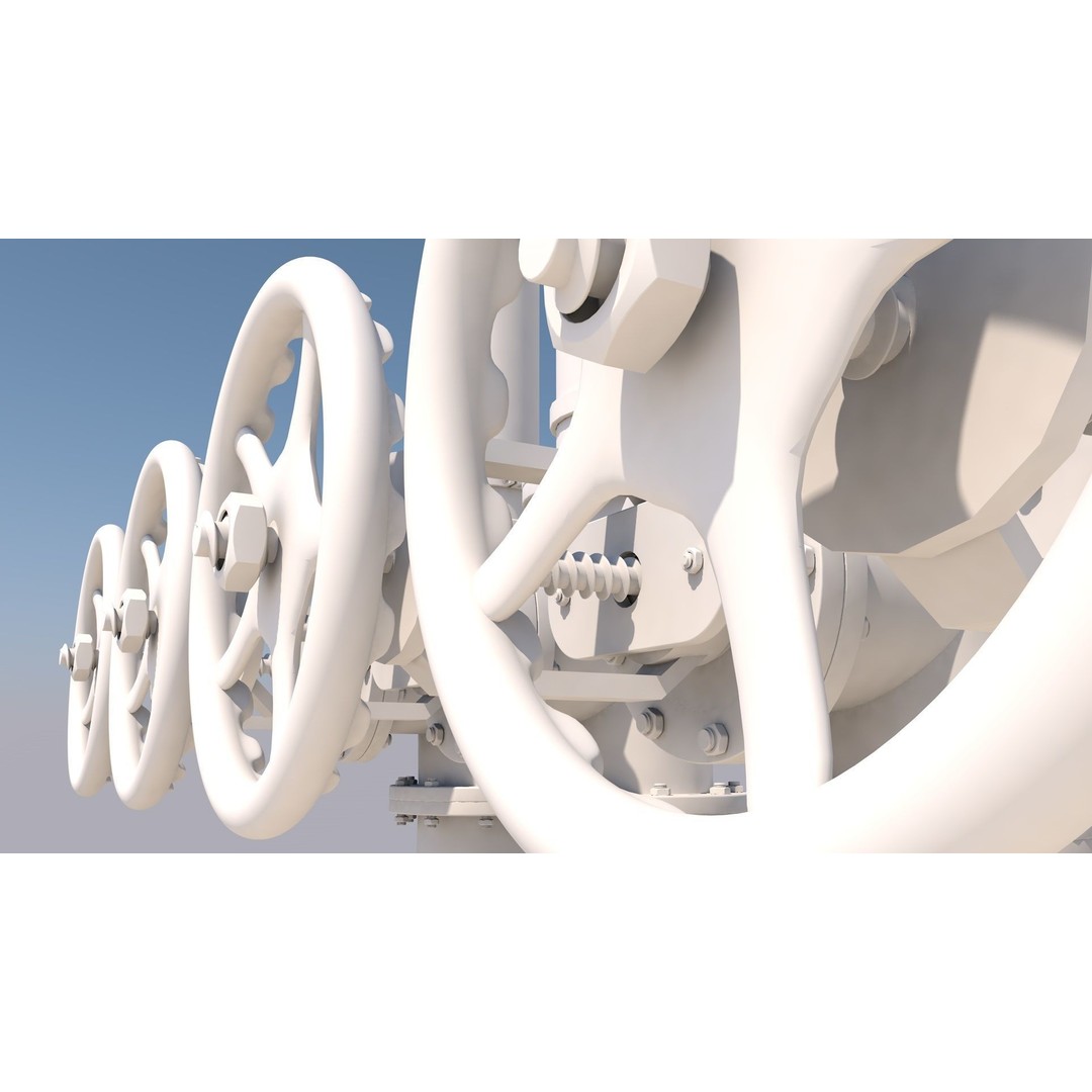Industrial Pipes 3D Model – High Quality Polygon Mesh, FBX, OBJ - View 10
