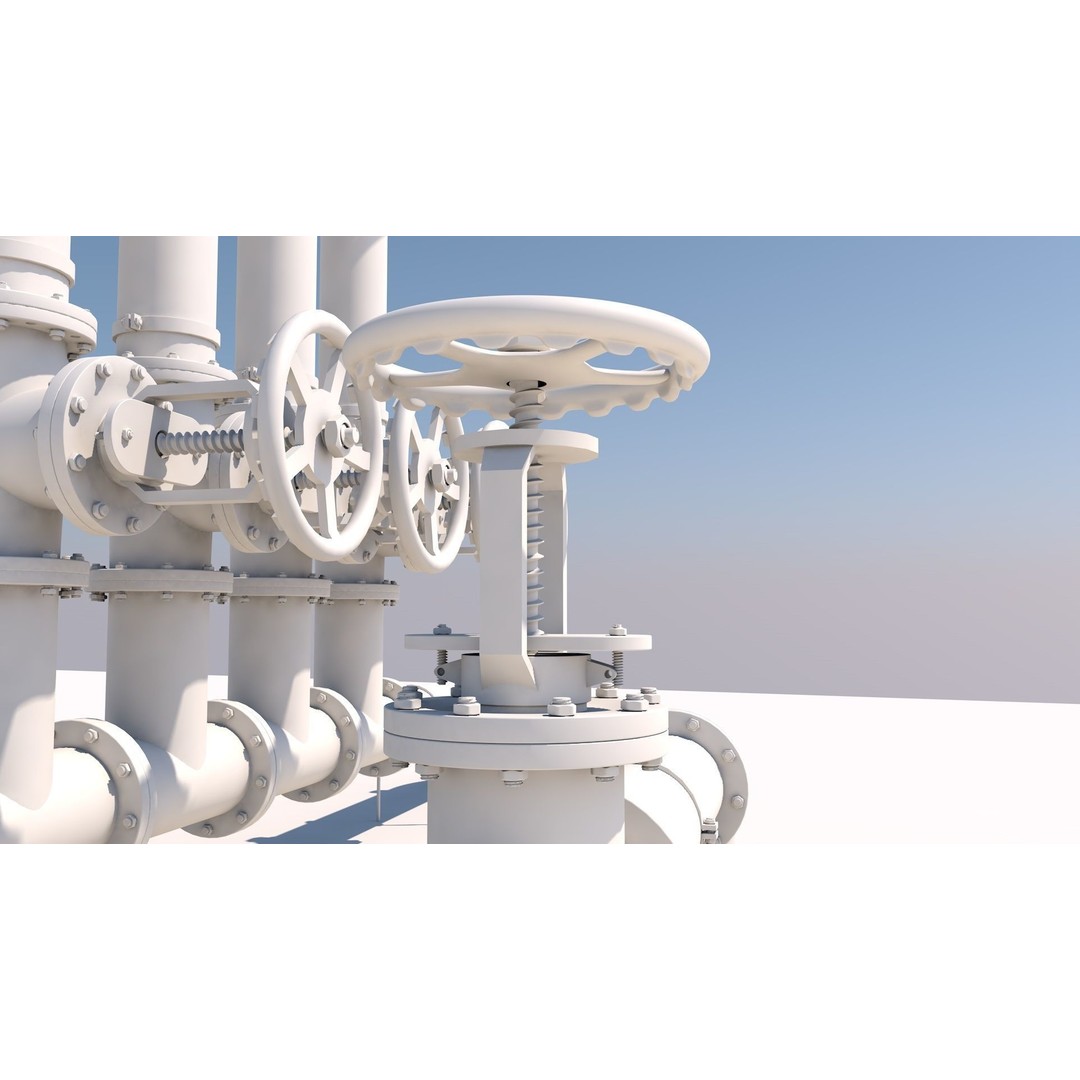 Industrial Pipes 3D Model – High Quality Polygon Mesh, FBX, OBJ - View 11