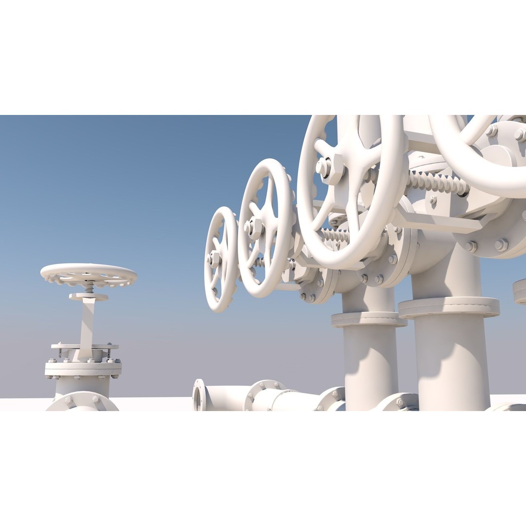 Industrial Pipes 3D Model – High Quality Polygon Mesh, FBX, OBJ - View 7