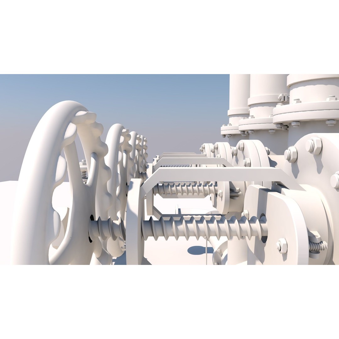 Industrial Pipes 3D Model – High Quality Polygon Mesh, FBX, OBJ - View 8