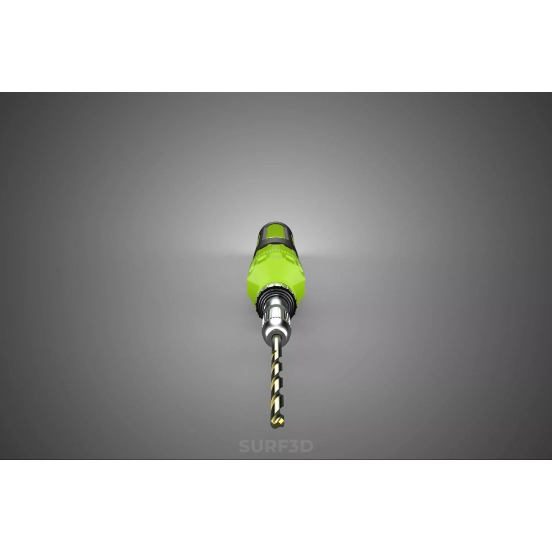 Mini Hand Rotary Tool 3D Model – Cordless Precision Drill, FBX, PBR - View 26