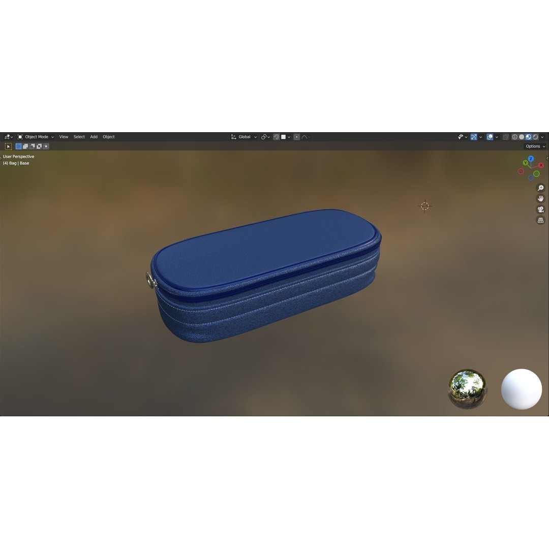 Cosmetic Bag 3D Model – High Poly Tool Asset, Blender Format - View 11