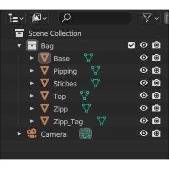 Cosmetic Bag 3D Model – High Poly Tool Asset, Blender Format - View 13