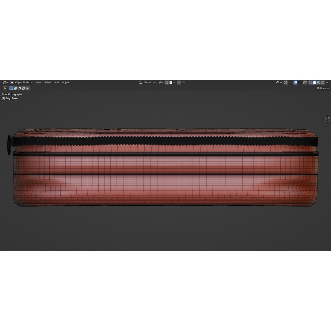 Cosmetic Bag 3D Model – High Poly Tool Asset, Blender Format - View 7