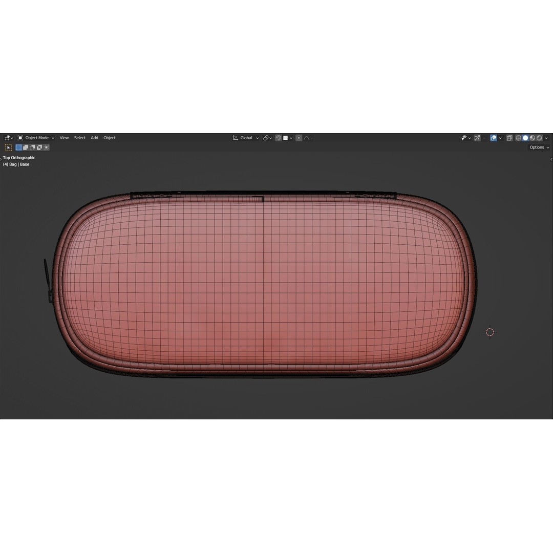 Cosmetic Bag 3D Model – High Poly Tool Asset, Blender Format - View 8