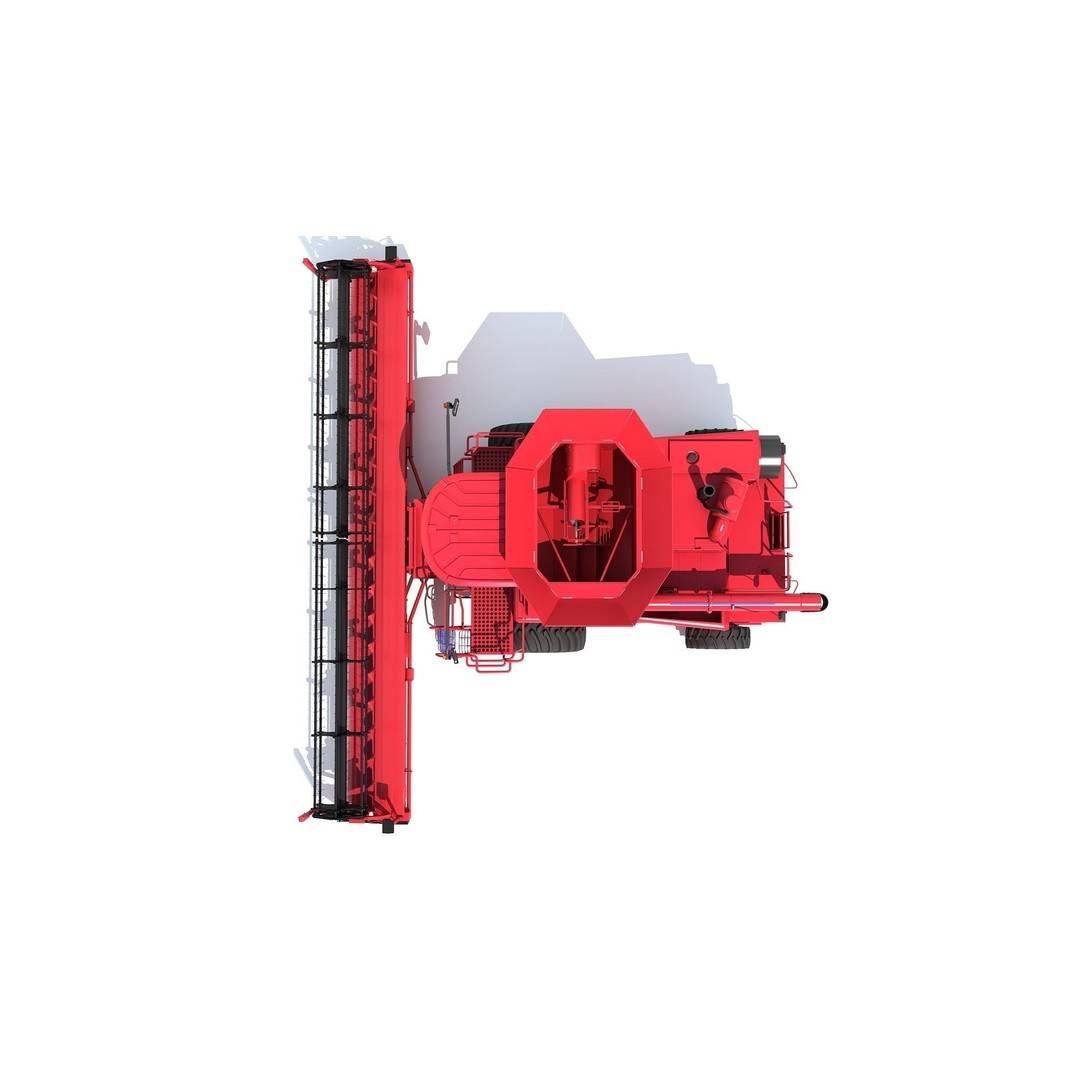 Combine Harvester 3D Model – High Poly Industrial Machine, PBR Textures - View 15