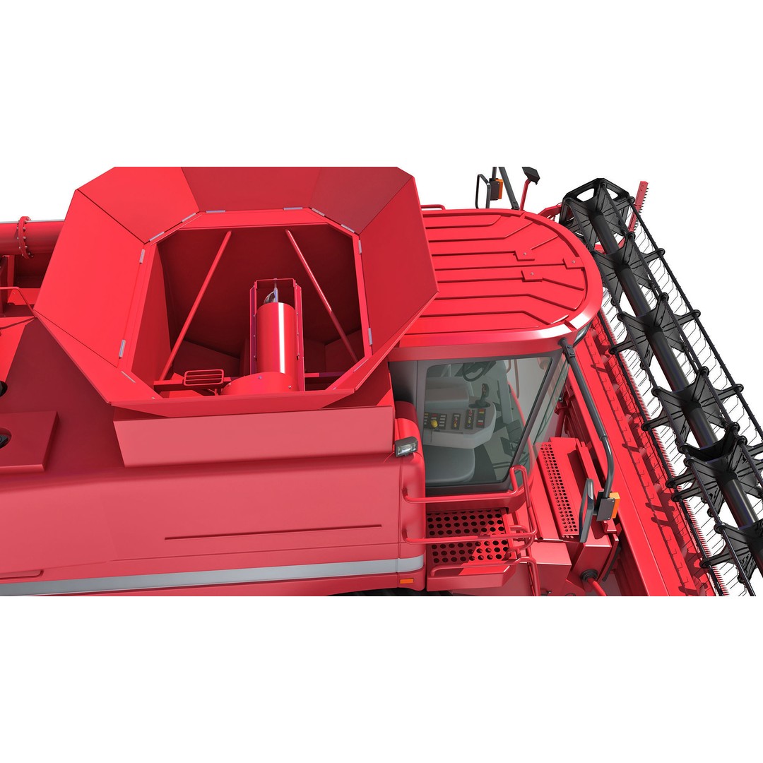 Combine Harvester 3D Model – High Poly Industrial Machine, PBR Textures - View 17