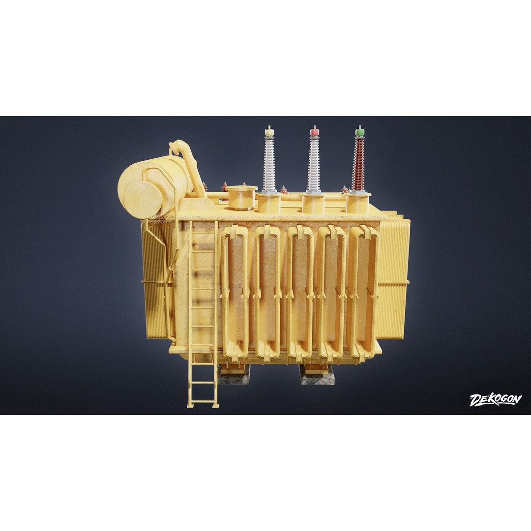 Hydro Electric Machinery 3D Model – Low Poly Game Asset, FBX - View 11