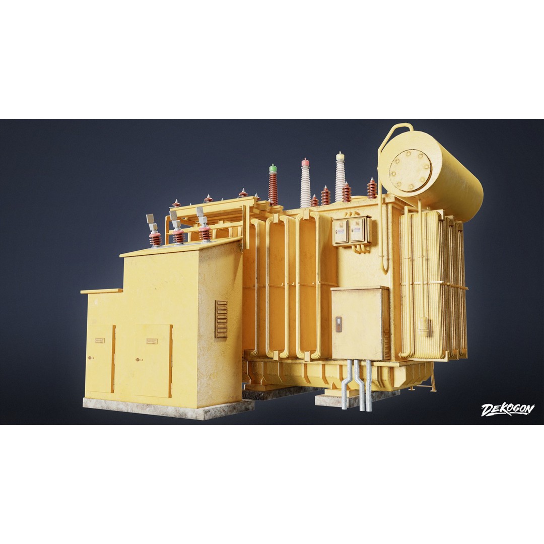 Hydro Electric Machinery 3D Model – Low Poly Game Asset, FBX - View 18