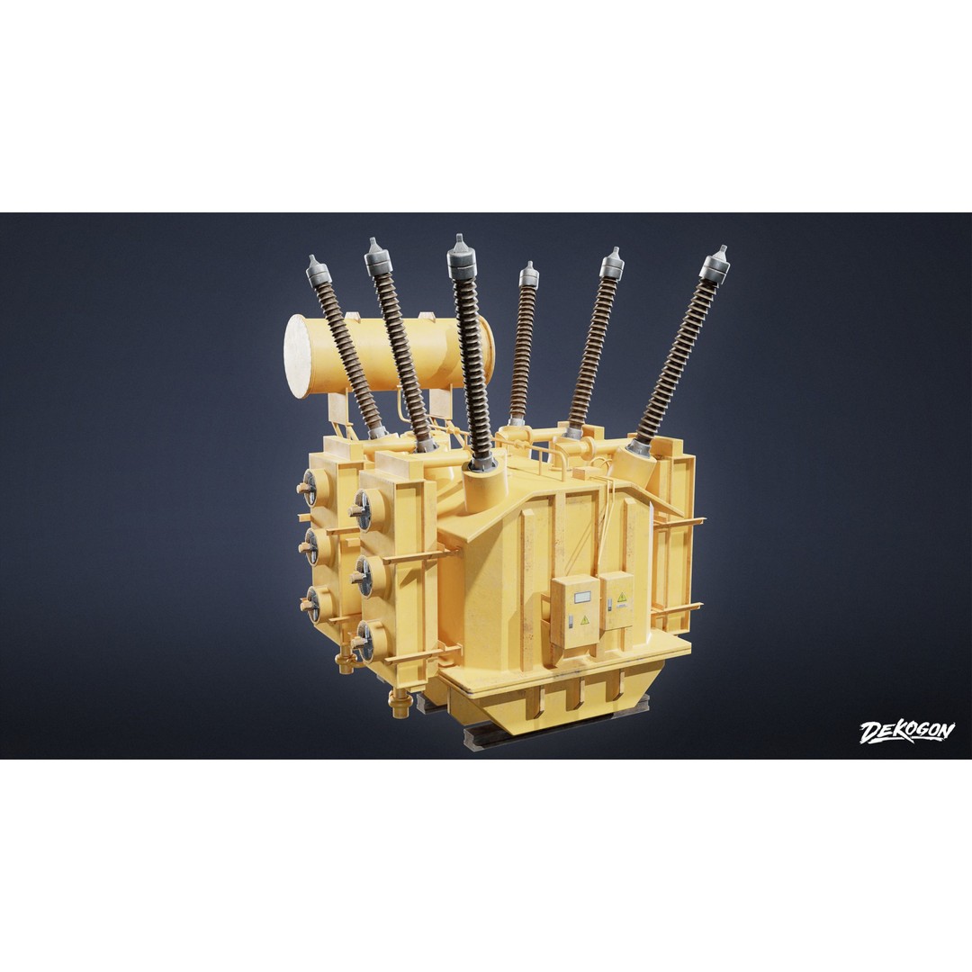 Hydro Electric Machinery 3D Model – Low Poly Game Asset, FBX - View 25
