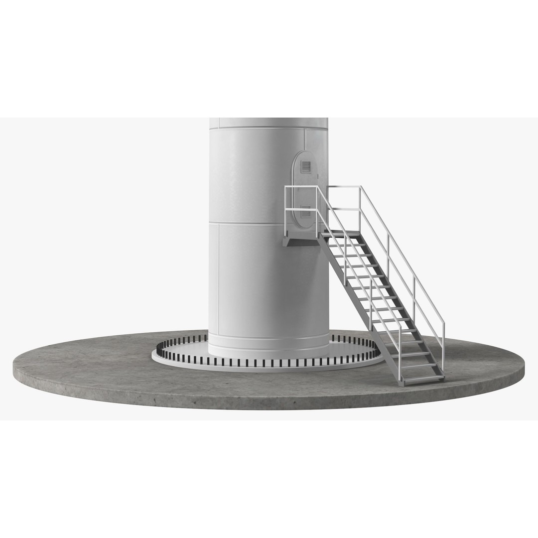 Vestas Horizontal Axis Wind Turbine 3D Model – High Poly PBR Asset, FBX, OBJ - View 14