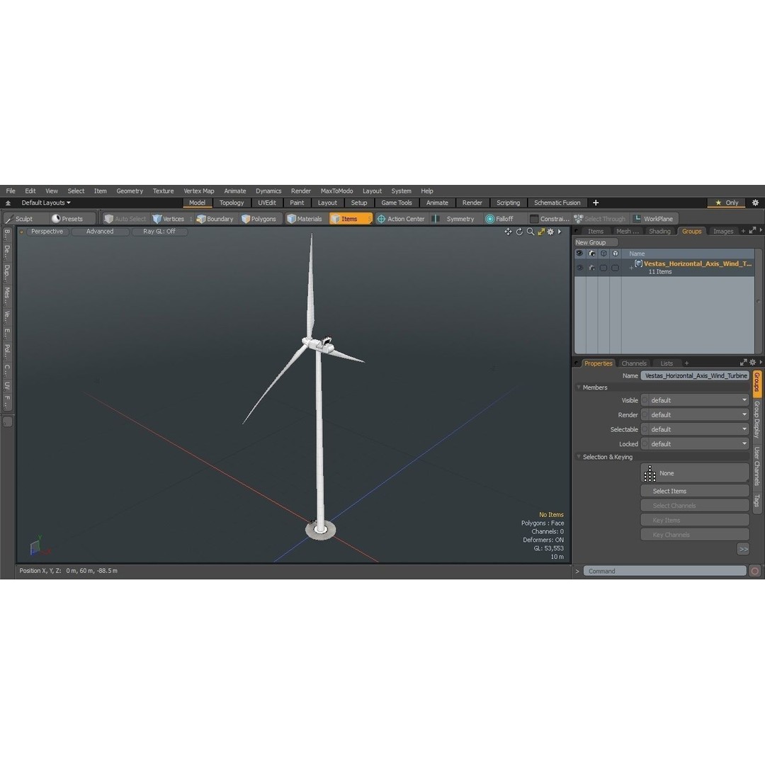 Vestas Horizontal Axis Wind Turbine 3D Model – High Poly PBR Asset, FBX, OBJ - View 23