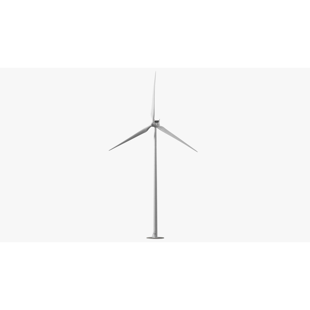 Vestas Horizontal Axis Wind Turbine 3D Model – High Poly PBR Asset, FBX, OBJ - View 8