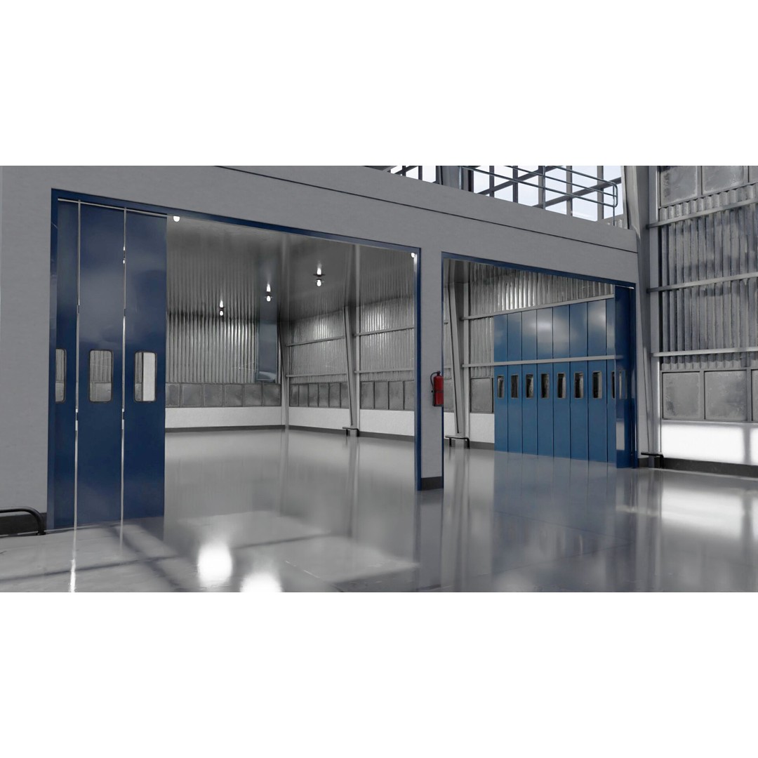 Warehouse 3D Model – Industrial Building with PBR Textures, FBX, OBJ - View 10
