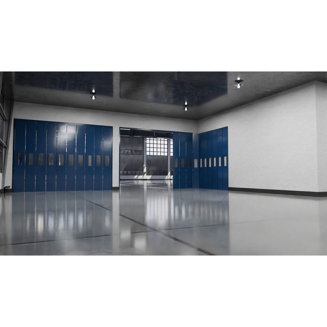 Warehouse 3D Model – Industrial Building with PBR Textures, FBX, OBJ - View 11