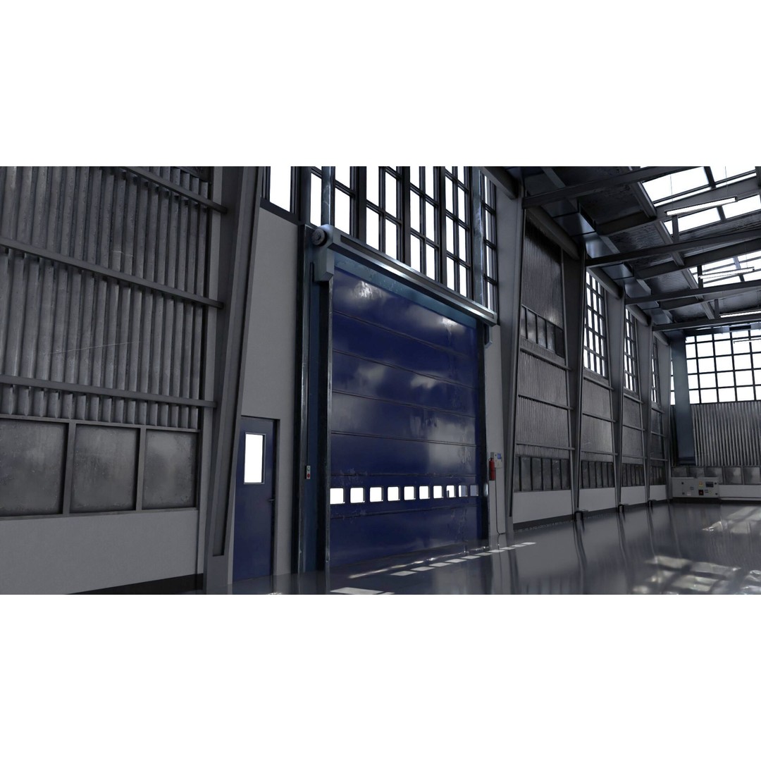 Warehouse 3D Model – Industrial Building with PBR Textures, FBX, OBJ - View 20