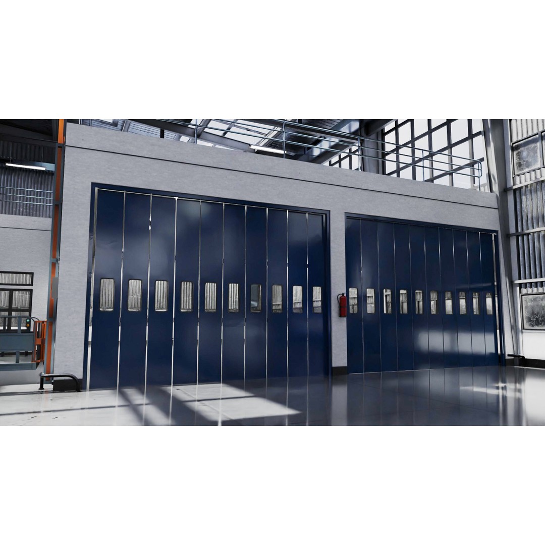 Warehouse 3D Model – Industrial Building with PBR Textures, FBX, OBJ - View 4