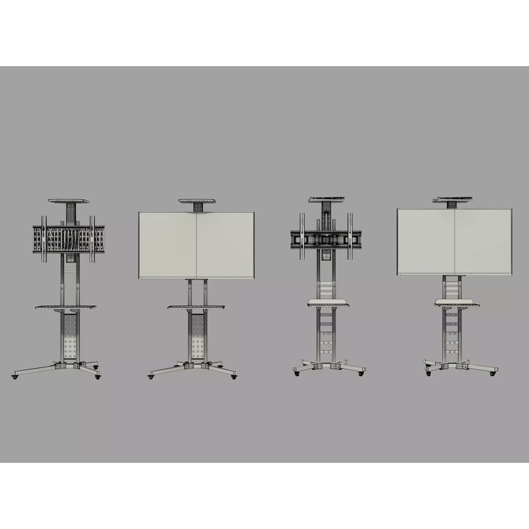 TV Bracket 3D Model – High Poly Tool for Archviz, FBX, OBJ