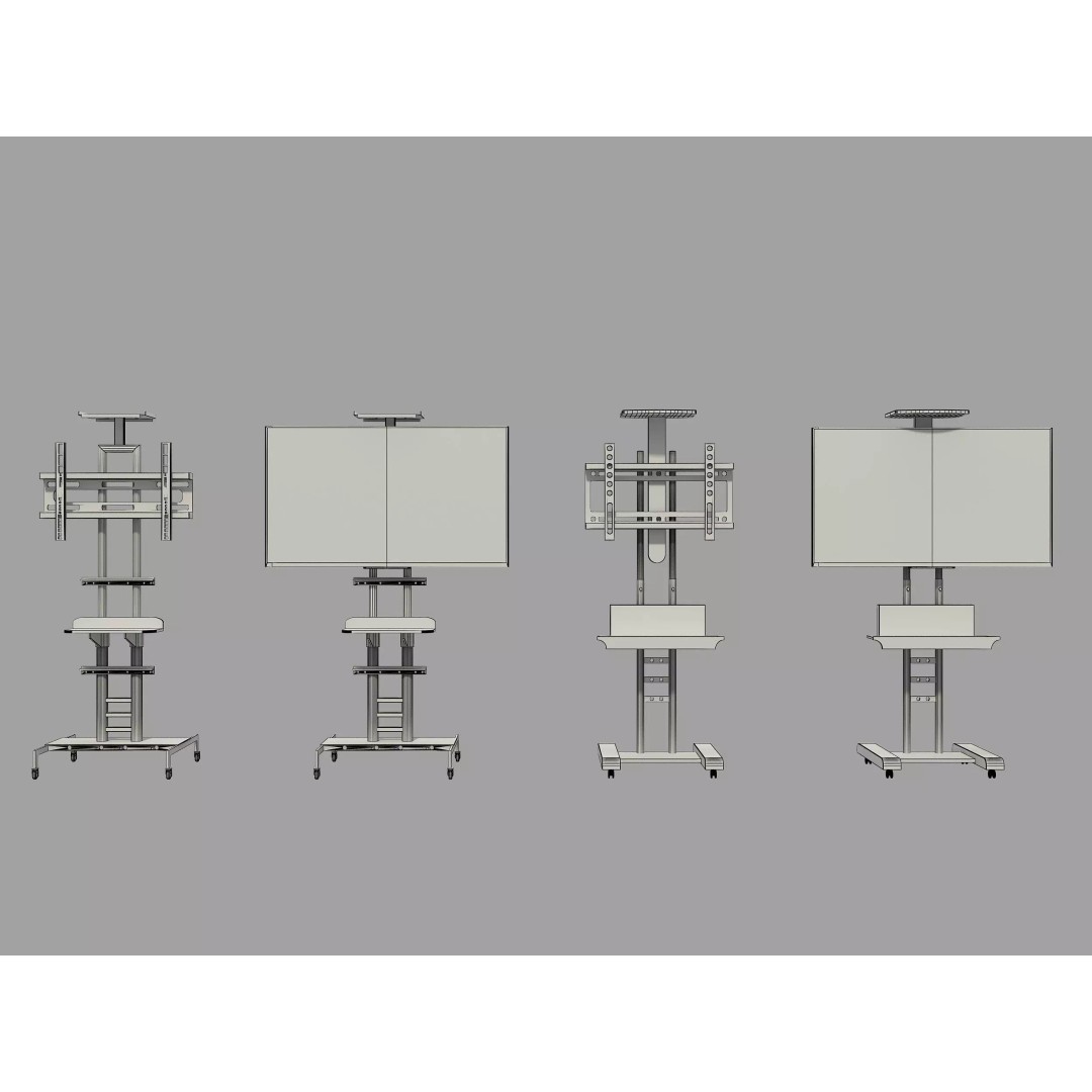 TV Bracket 3D Model – High Poly Tool for Archviz, FBX, OBJ - View 10