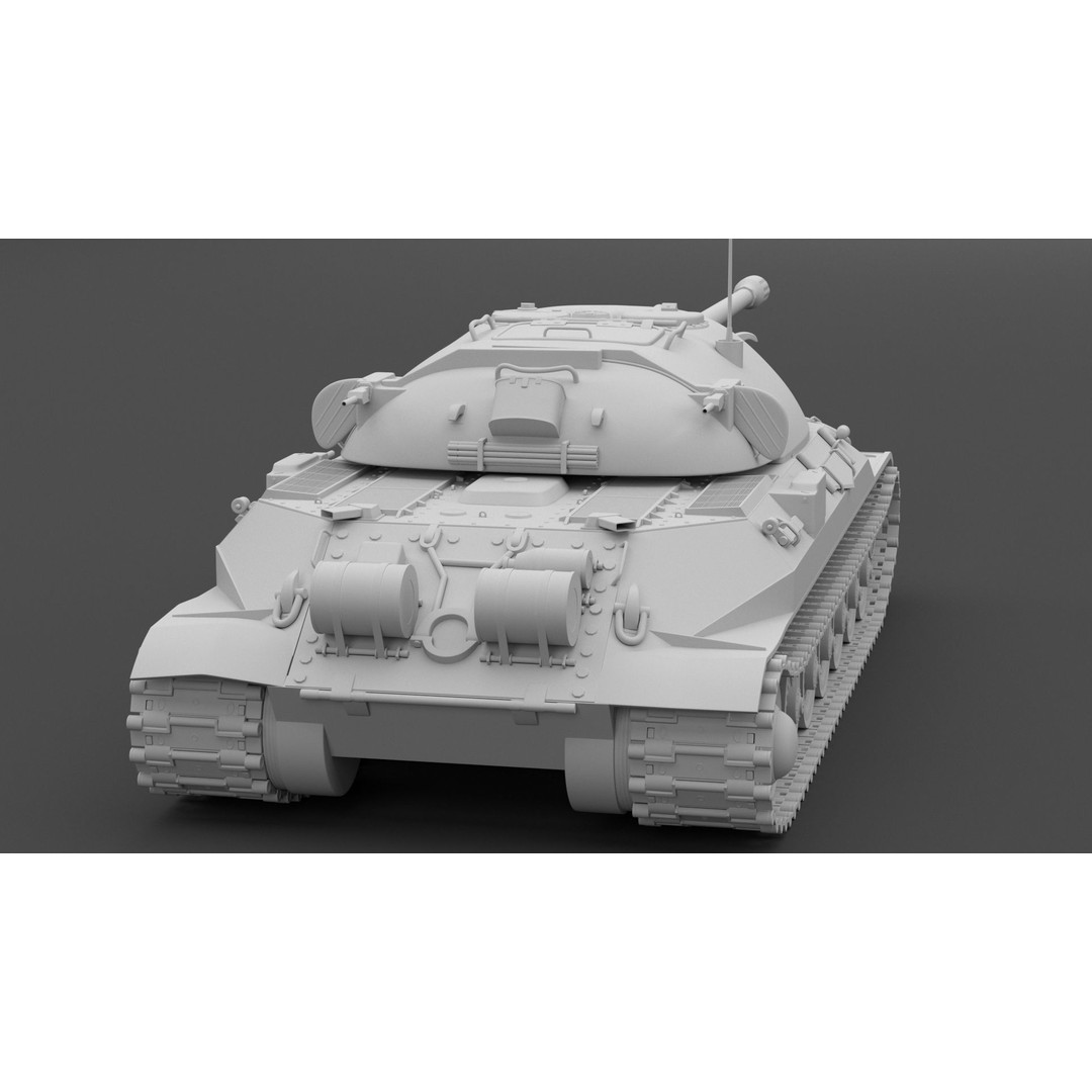 IS-7 Tank 3D Model – High Poly Military Vehicle, FBX - View 13