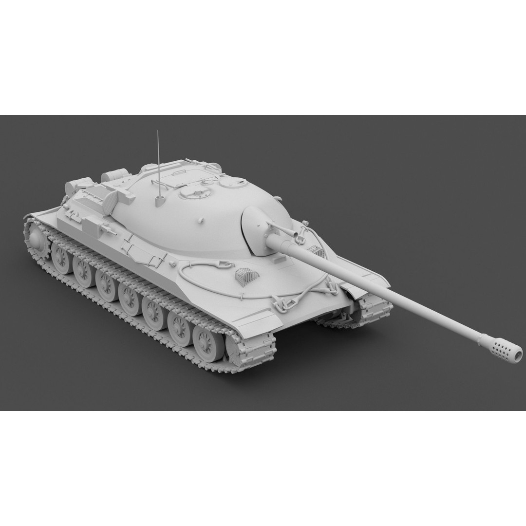 IS-7 Tank 3D Model – High Poly Military Vehicle, FBX - View 15