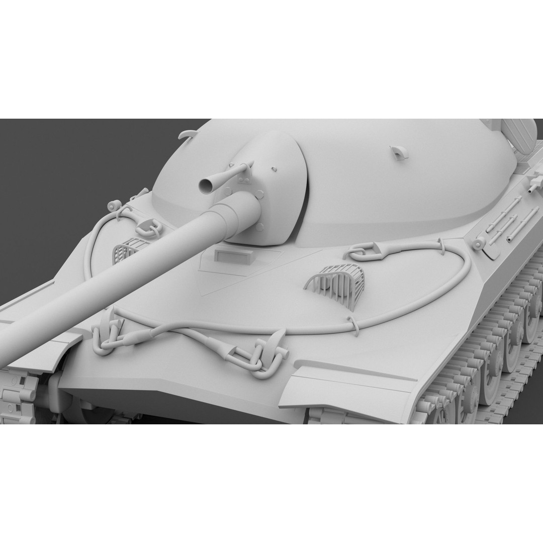 IS-7 Tank 3D Model – High Poly Military Vehicle, FBX - View 16