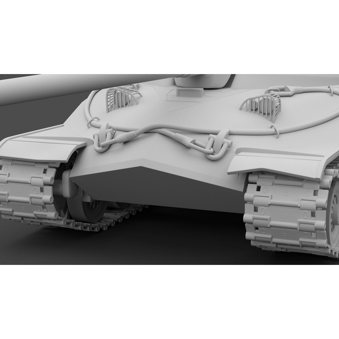 IS-7 Tank 3D Model – High Poly Military Vehicle, FBX - View 17
