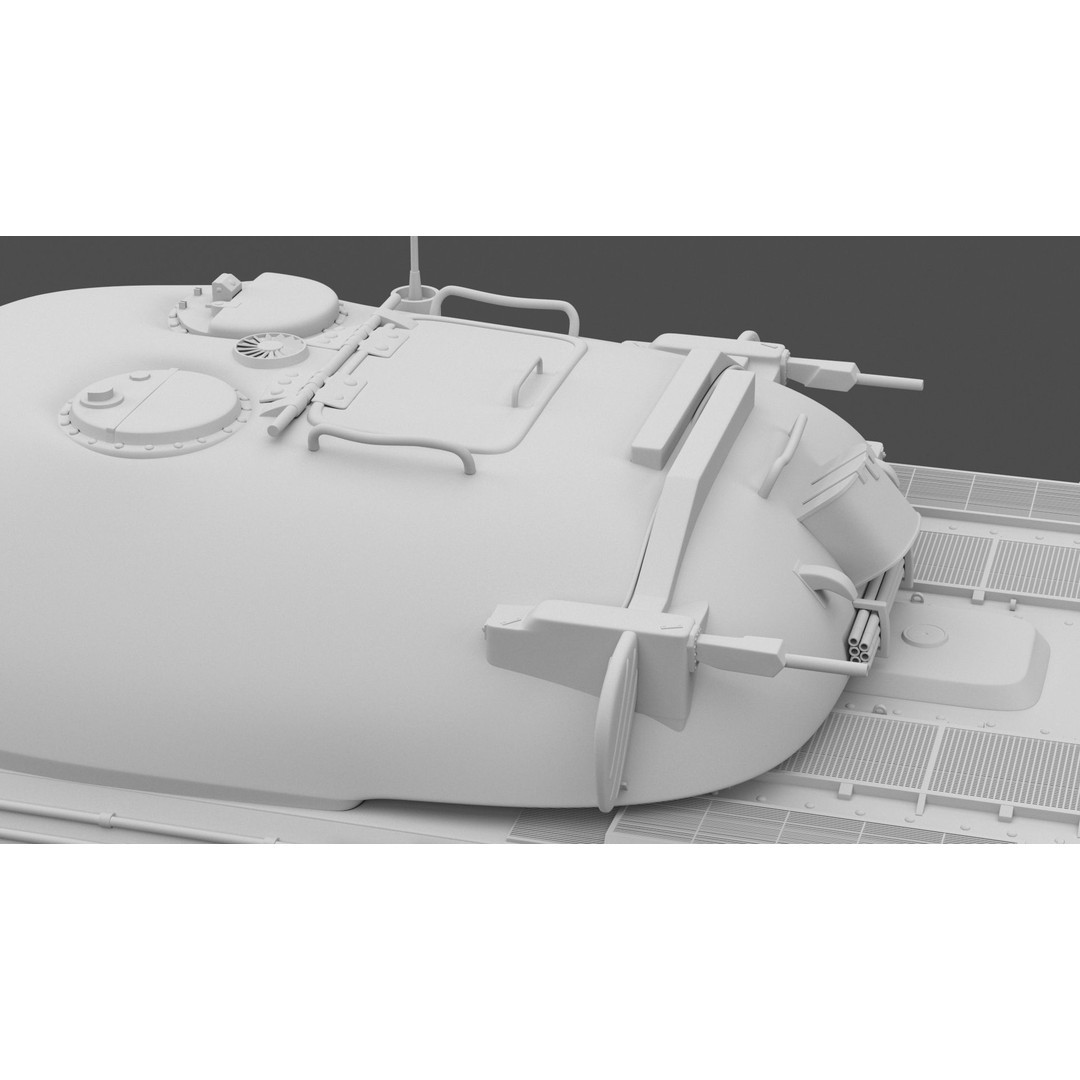 IS-7 Tank 3D Model – High Poly Military Vehicle, FBX - View 19