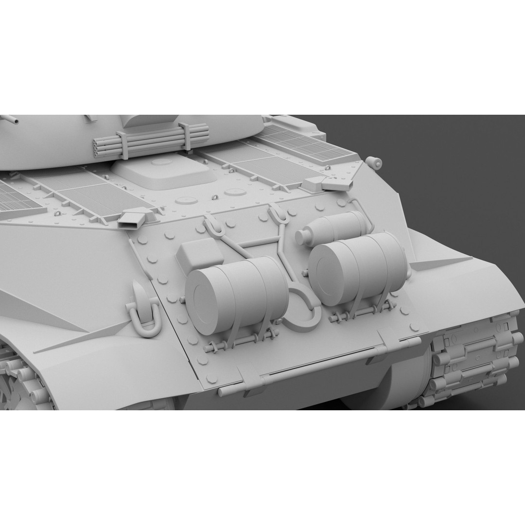 IS-7 Tank 3D Model – High Poly Military Vehicle, FBX - View 20