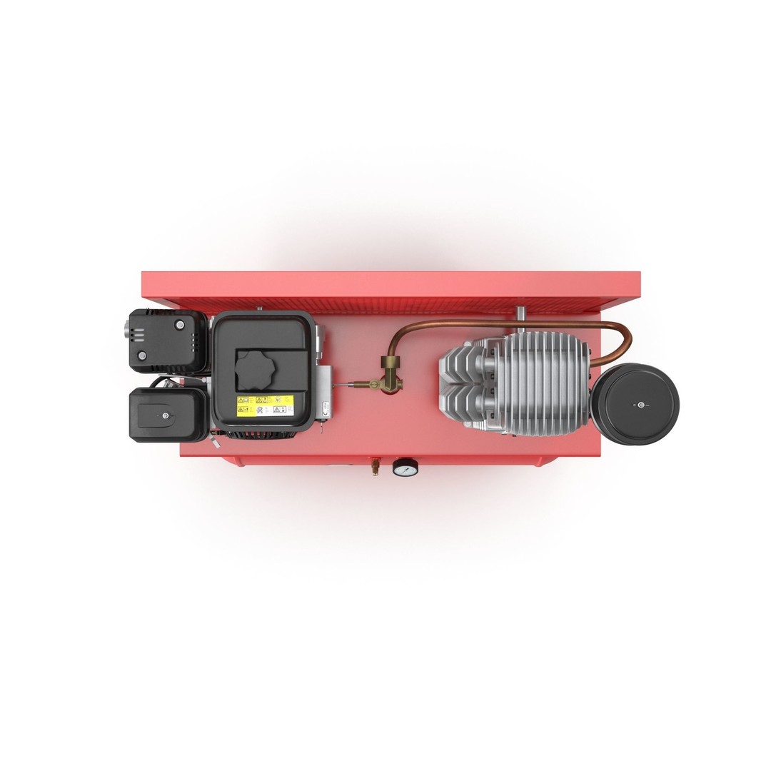 Air Compressor 3D Model – Low Poly Industrial Tool, FBX, PBR Textures - View 10