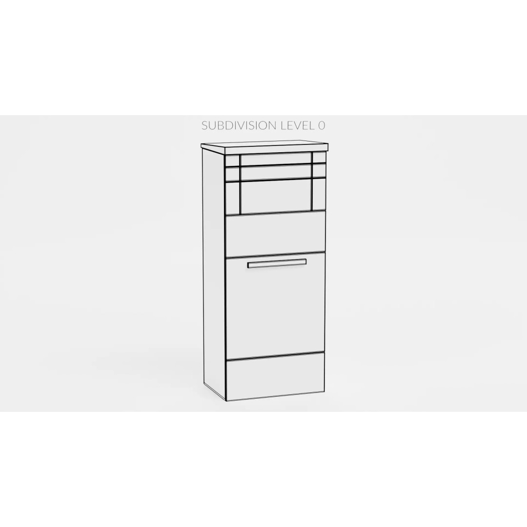 Mail Box 3D Model – Low Poly Freestanding Design, Blender & FBX - View 9