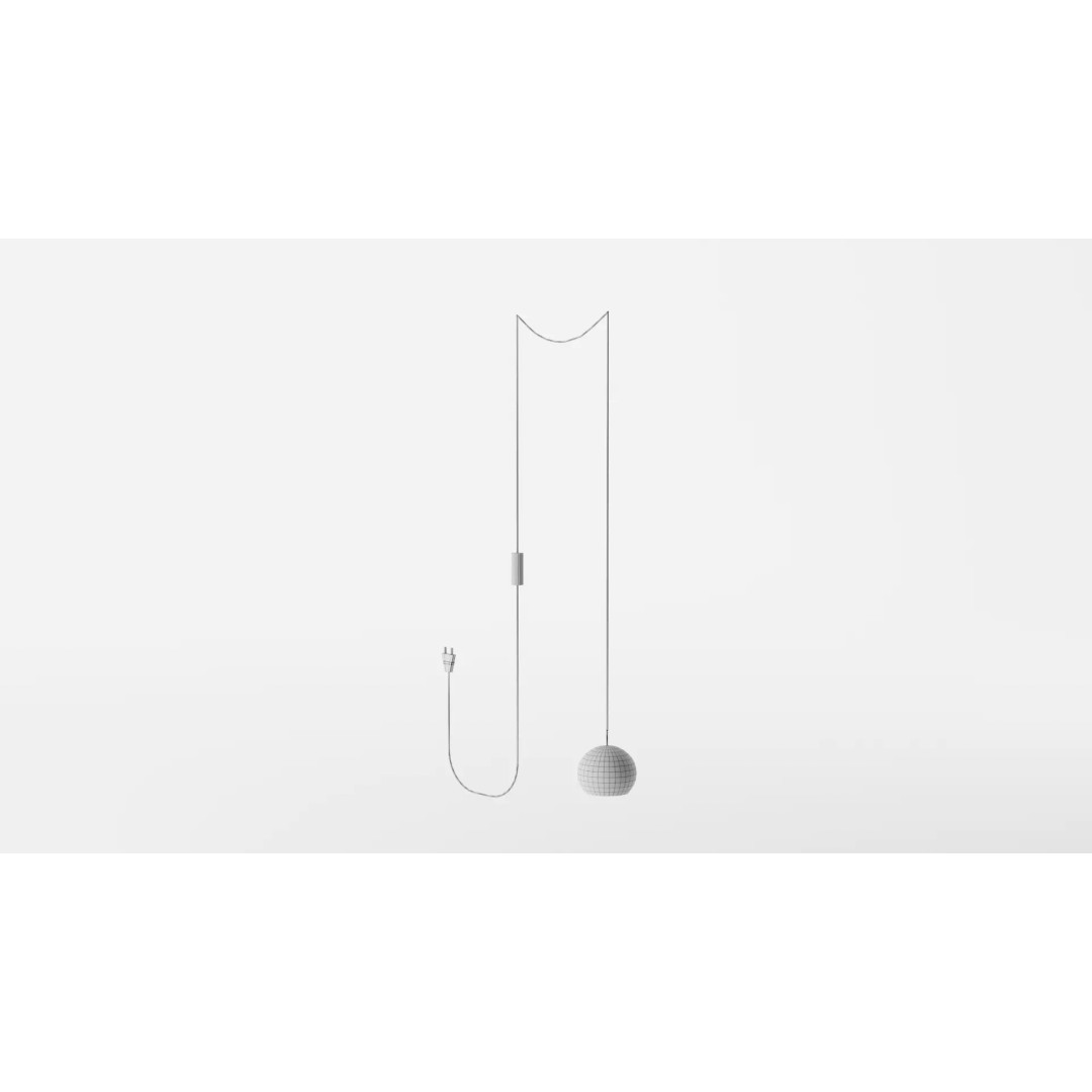 Elegant Baxter 3D Model – Contemporary Hanging Lamp, PBR Textures